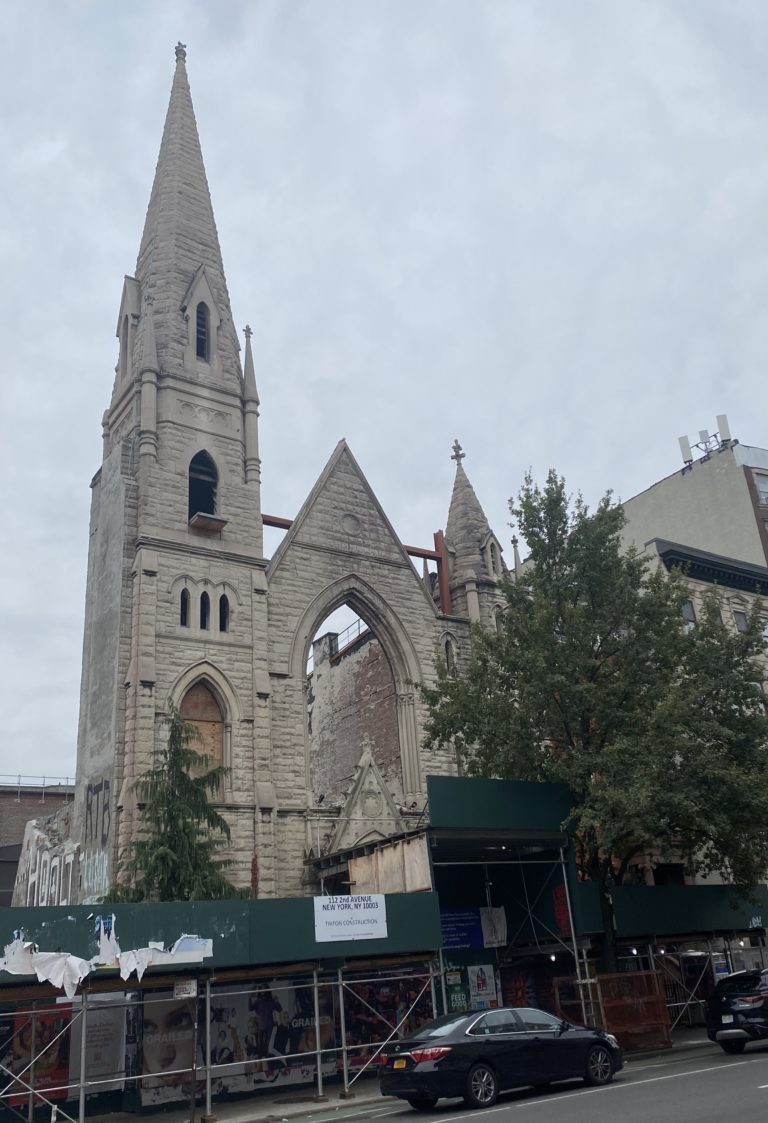 Middle Collegiate Church,      112 Second Avenue LPC CofA Application: Facade Demolition